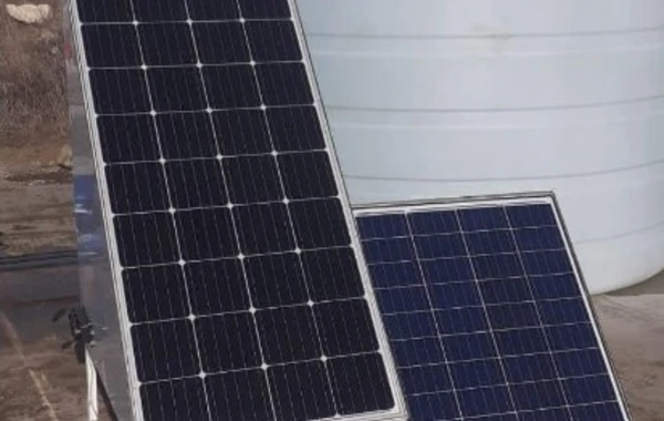 Ağdamda günəş enerjisi ilə qidalanan damcılama suvarma sistemi quraşdırıldı - FOTO