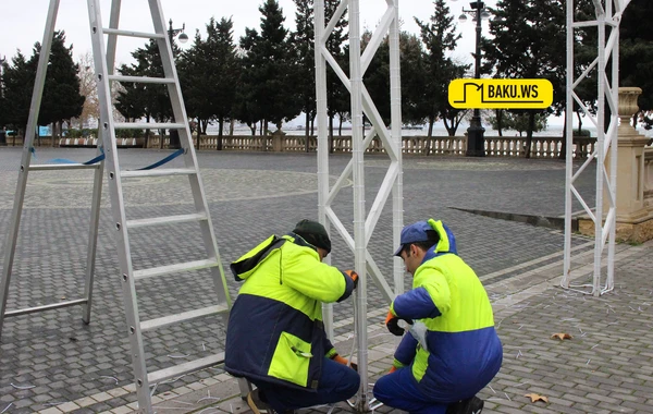 Paytaxtda Yeni il hazırlıqlarından VİDEOREPORTAJ