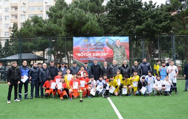 Bakının abad məhəllələrində “Böyük Zəfər” məhəllələrarası mini futbol yarışları keçirilib - FOTO