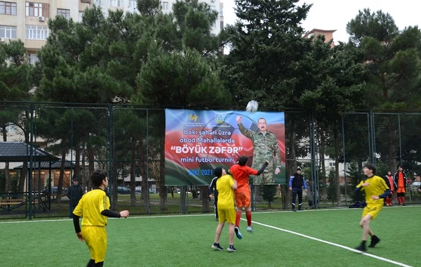 Bakının abad məhəllələrində “Böyük Zəfər” məhəllələrarası mini futbol yarışları keçirilib - FOTO
