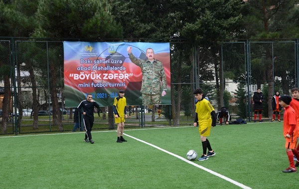 Bakının abad məhəllələrində “Böyük Zəfər” məhəllələrarası mini futbol yarışları keçirilib - FOTO