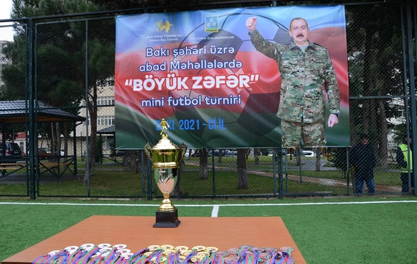 Bakının abad məhəllələrində “Böyük Zəfər” məhəllələrarası mini futbol yarışları keçirilib - FOTO