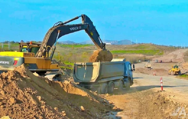 Füzuli-Hadrut avtomobil yolunun tikintisi sürətlə davam etdirilir - FOTO