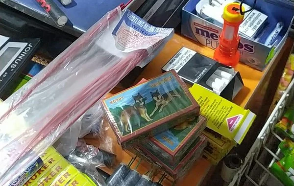 Şamaxı və Qaxda pirotexniki vasitələr satan şəxslər saxlanılıb - FOTO