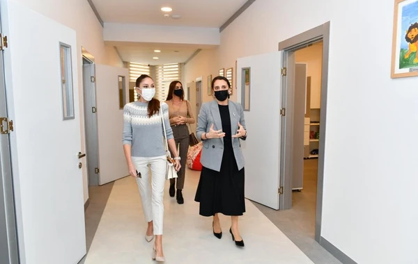 Mehriban Əliyeva yeni inşa edilən Autizm Mərkəzində yaradılan şəraitlə tanış olub - FOTO