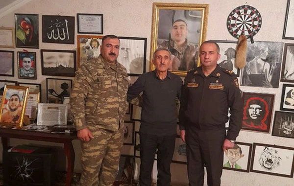 Bayramlar münasibətilə şəhid ailələri ziyarət olunub - FOTO/VİDEO
