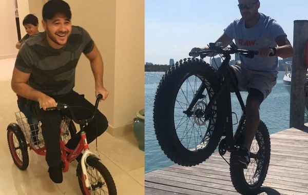Emin Ağalarovun velosiped sevgisi - FOTO