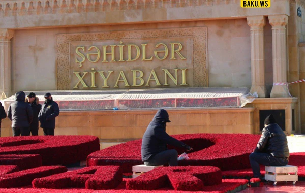 Şəhidlər Xiyabanı 20 Yanvar hadisəsinin ildönümünə hazırlaşır - VİDEO/FOTO