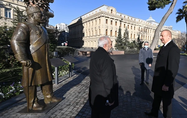 Президент Азербайджана открыл памятник Гаджи Зейналабдину Тагиеву - ФОТО/ВИДЕО