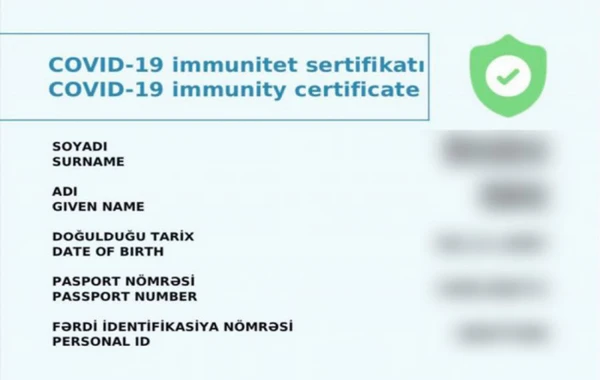 İmmunitet sertifikatı ilə bağlı qaydalarda DƏYİŞİKLİK
