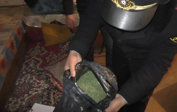 Üzərində “revolver” tapança, zirzəmisində marixuana tapıldı - FOTO