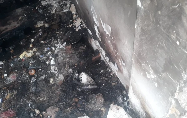Azərbaycanda yanan ticarət mərkəzindən FOTOlar yayıldı: Bir nəfər ölüb