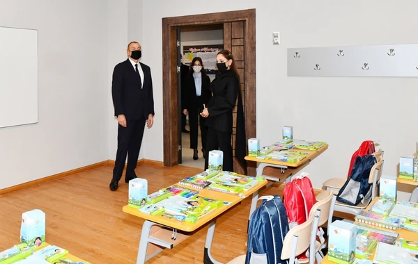 Prezident və birinci xanım yeni inşa edilmiş kompleksin açılışında iştirak ediblər - FOTOLAR - YENİLƏNİB