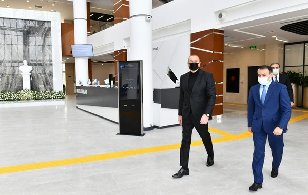 Dövlət başçısı 2 saylı Gəncə regional “ASAN xidmət” Mərkəzinin açılışını edib - FOTO/VİDEO
