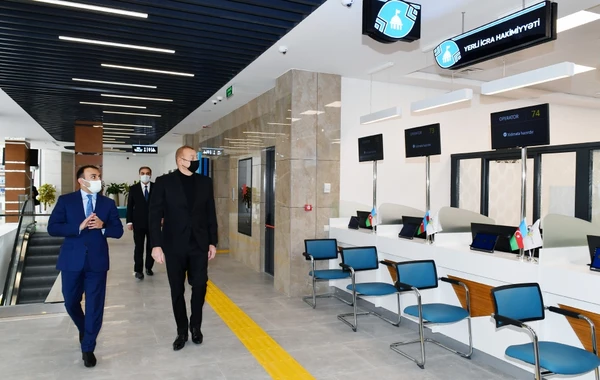 Dövlət başçısı 2 saylı Gəncə regional “ASAN xidmət” Mərkəzinin açılışını edib - FOTO/VİDEO