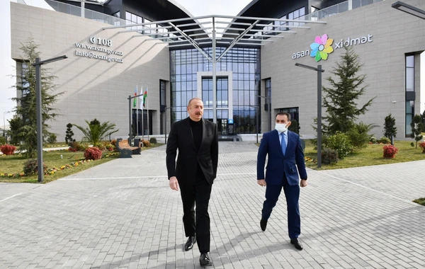 Dövlət başçısı 2 saylı Gəncə regional “ASAN xidmət” Mərkəzinin açılışını edib - FOTO/VİDEO