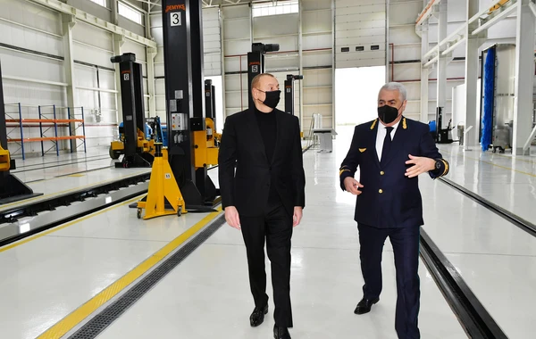 “Azərbaycan Dəmir Yolları” QSC-nin Gəncə lokomotiv deposu istismara verilib - FOTO/VİDEO