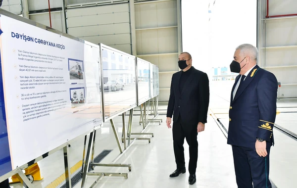 “Azərbaycan Dəmir Yolları” QSC-nin Gəncə lokomotiv deposu istismara verilib - FOTO/VİDEO