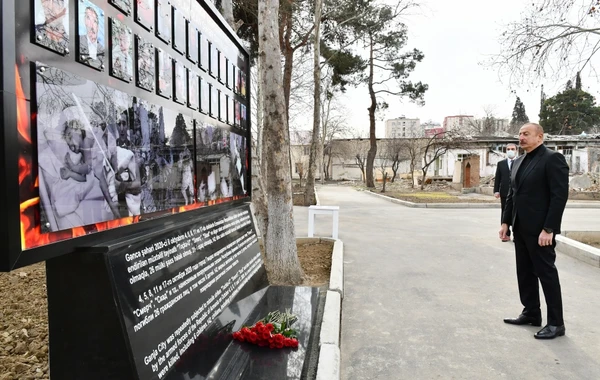 Ильхам Алиев заложил фундамент Гянджинского мемориального комплекса - ОБНОВЛЕНО+ФОТО