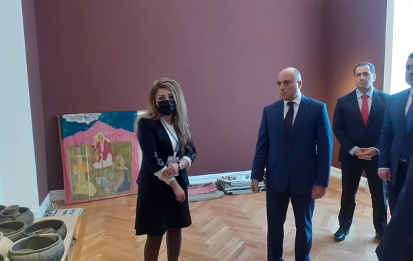Mədəniyyət naziri Gəncədə səfərdədir - FOTO