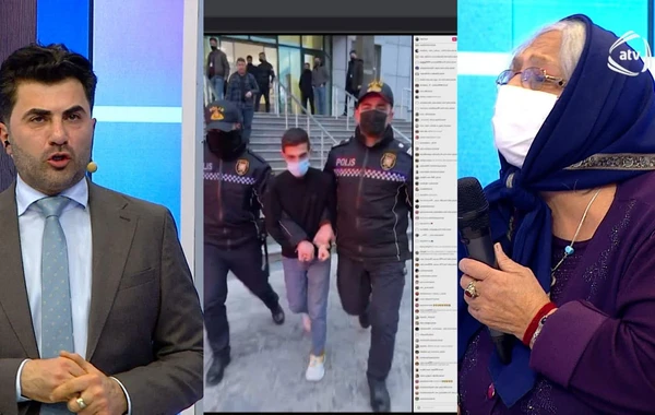 Azyaşlı qızının ölümünə görə atası ATV-nin canlı efirində qandallandı - FOTO/VİDEO