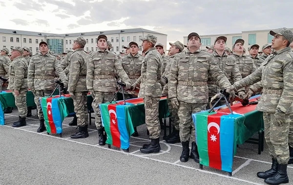 Azərbaycan Ordusunda andiçmə mərasimləri keçirilib - FOTO/VİDEO