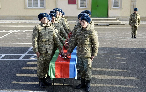 Azərbaycan Ordusunda andiçmə mərasimləri keçirilib - FOTO/VİDEO