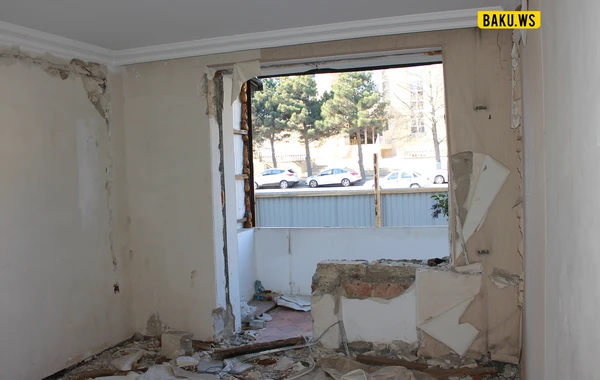 Bakıda sökülən "xruşovka"lardakı SON VƏZİYYƏT - FOTO/VİDEO