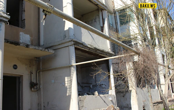 Bakıda sökülən "xruşovka"lardakı SON VƏZİYYƏT - FOTO/VİDEO