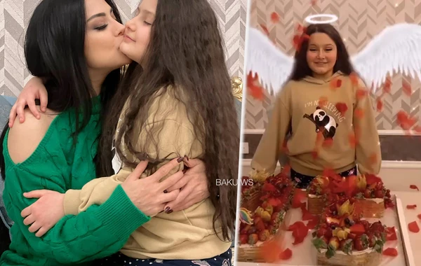 Vüsalə Əlizadə 10 yaşlı qızını belə təbrik etdi - FOTO