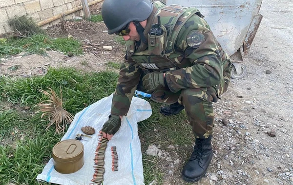 Bakıda hərbi sursat tapıldı - FOTO/VİDEO