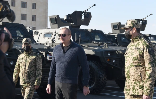 Prezident və Mehriban Əliyeva Ağcabədidə hərbi şəhərciyin açılışında iştirak ediblər - FOTO