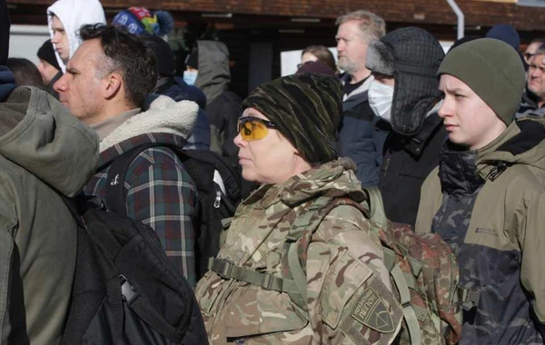Ukraynada hazırlıq: Kiyevdə mülki şəxslər üçün HƏRBİ TƏLİM - FOTO