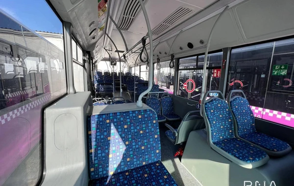 Bakıya 12 ədəd "İsuzu" markalı yeni avtobus gətirilib - FOTO