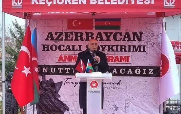 Ankarada Xocalı abidəsi ucaldıldı - FOTO