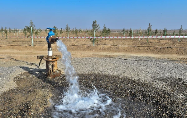 Ağdam şəhərinin içməli su və tullantı su sistemlərinin yenidən qurulması işlərinə başlanılıb (FOTO)