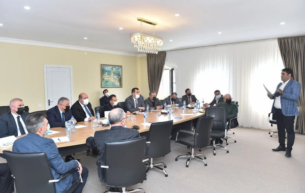 Ağdam şəhərinin içməli su və tullantı su sistemlərinin yenidən qurulması işlərinə başlanılıb (FOTO)
