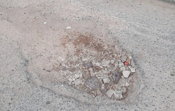 Xətai rayonunun biabırçı yolları - FOTO