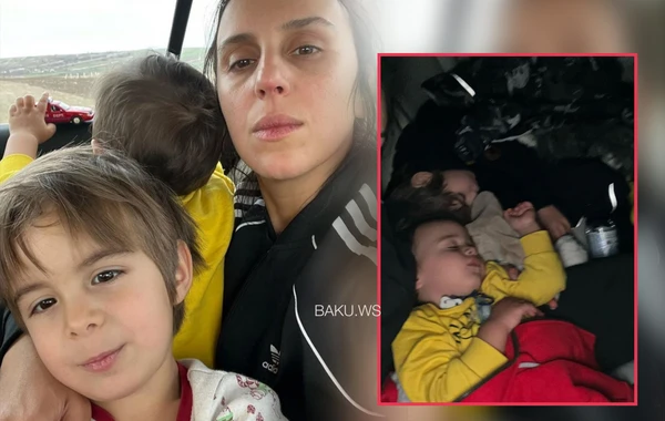 “Avroviziya” qalibi iki uşağı ilə Rumıniyaya sığındı - FOTO