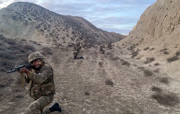 Azərbaycan Ordusunun hərbi hissəsində taktiki təlim keçirilib - FOTO