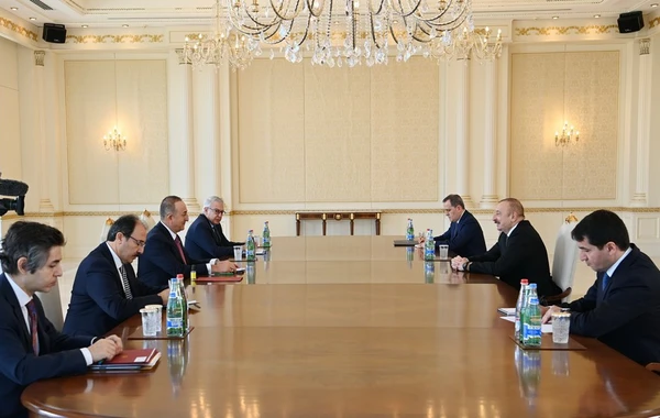 Prezident İlham Əliyev Mövlud Çavuşoğlunu qəbul edib