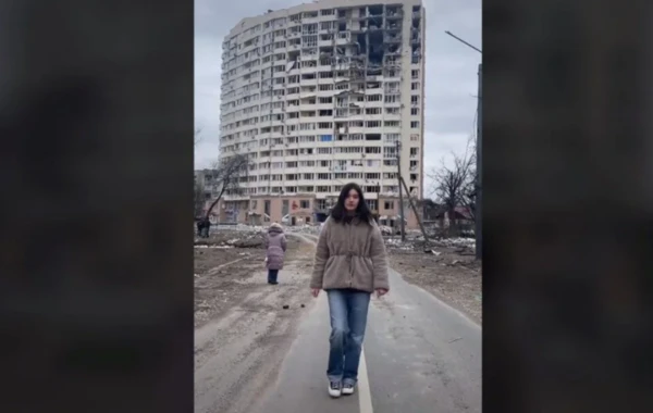 Ukraynalı yeniyetmə sığınacaqdakı görüntüləri ilə məşhurlaşdı - FOTO