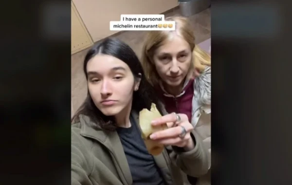Ukraynalı yeniyetmə sığınacaqdakı görüntüləri ilə məşhurlaşdı - FOTO