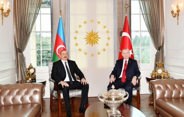 İlham Əliyev ilə Rəcəb Tayyib Ərdoğan arasında görüş - FOTO