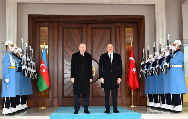 İlham Əliyev ilə Rəcəb Tayyib Ərdoğan arasında görüş - FOTO