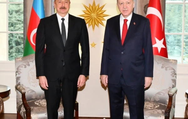 İlham Əliyev ilə Rəcəb Tayyib Ərdoğan arasında görüş - FOTO