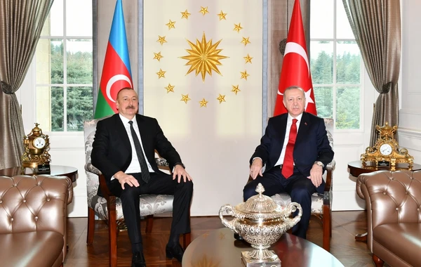 İlham Əliyev ilə Rəcəb Tayyib Ərdoğan arasında görüş - FOTO