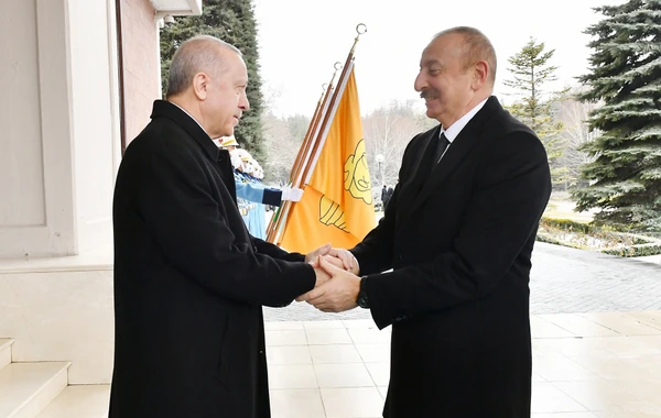İlham Əliyev ilə Rəcəb Tayyib Ərdoğan arasında görüş - FOTO