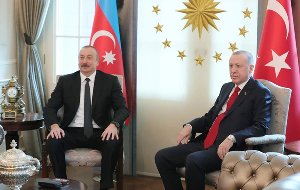 Azərbaycan və Türkiyə prezidentləri Çankaya Köşkündə görüşdülər - FOTO