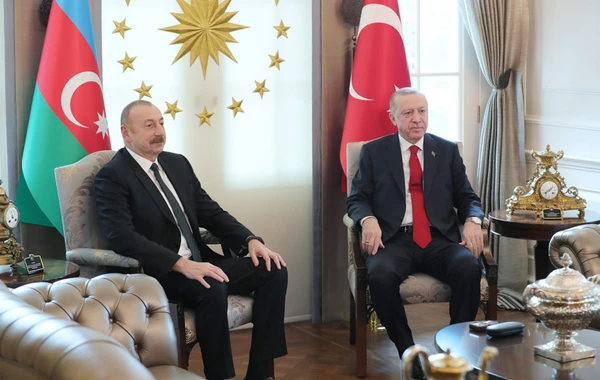 Azərbaycan və Türkiyə prezidentləri Çankaya Köşkündə görüşdülər - FOTO